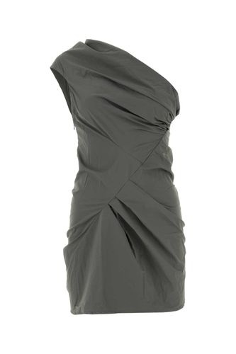 Dark Grey Nylon Stretch Mini Pillar One-shoulder Dress - Entire Studios - Modalova