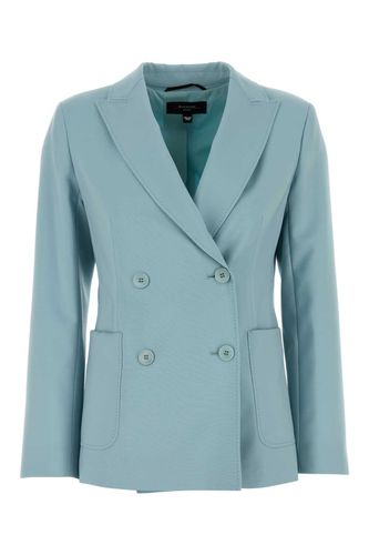 Light Blue Wool Nervoso Blazer - Weekend Max Mara - Modalova