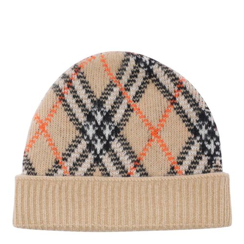 Burberry Check Intarsia-knit Beanie - Burberry - Modalova