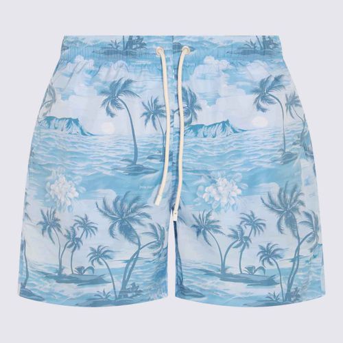 Palm Angels Light Blue Beachwear - Palm Angels - Modalova