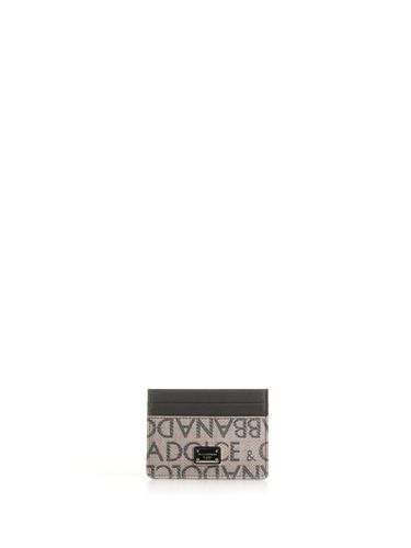 Card Holder With All Over Logo - Dolce & Gabbana - Modalova