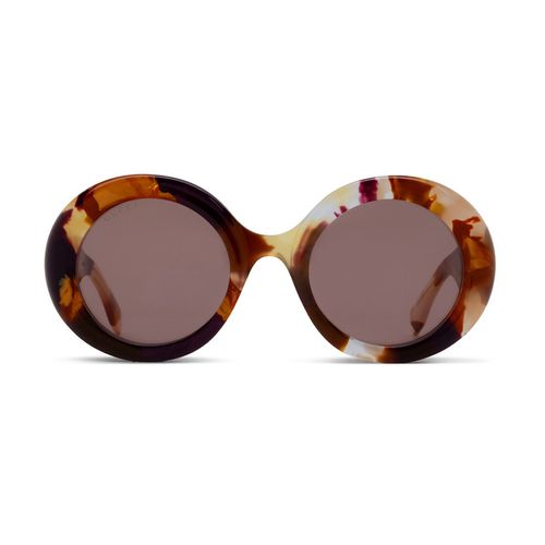 Gucci Gg1748s Linea Re-ace Lettering 002 Orange Violet Sunglasses - Gucci Eyewear - Modalova