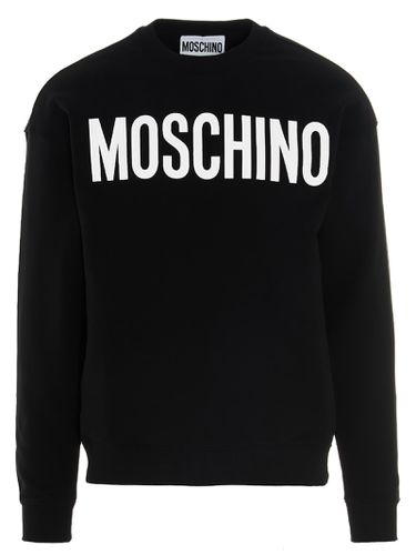 Lettering Logo Print Sweatshirt - Moschino - Modalova