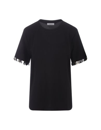 T-shirt With Sequins On Bottom Sleeve - Paco Rabanne - Modalova