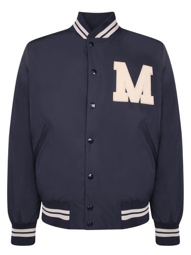 Moncler Lateltin Blue Bomber Jacket - Moncler - Modalova