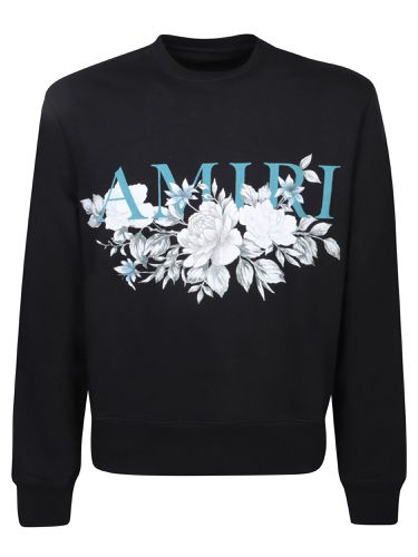 AMIRI Floral Black Sweatshirt - AMIRI - Modalova