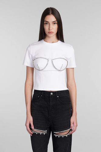 AREA T-shirt In White Rayon - AREA - Modalova