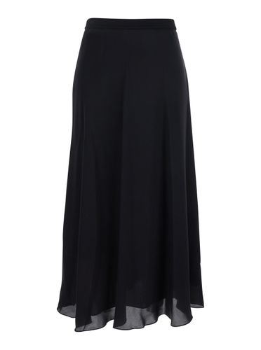 Skirt With Elastic Waist In Silk Woman - Theory - Modalova