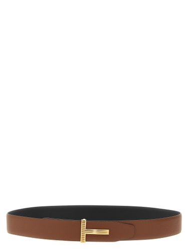 Logo Buckle Reversible Belt - Tom Ford - Modalova