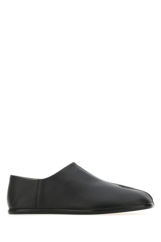 Black Leather Tabi Loafers - Maison Margiela - Modalova