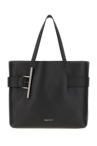 Black Leather Shopping Bag - Alexander McQueen - Modalova