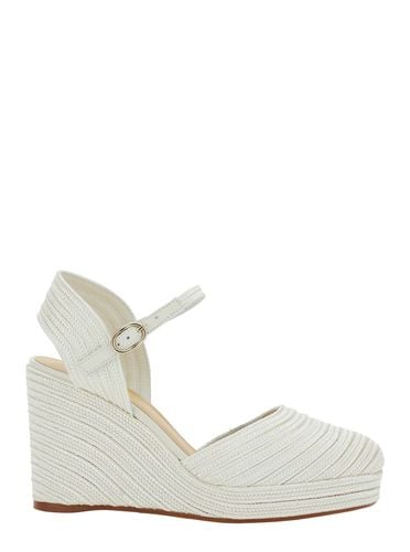 Carolyn Wedges With Strap In Metallic Raffia Woman - Castañer - Modalova