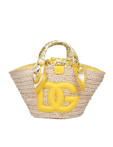 Kendra Hand Bag In Straw - Dolce & Gabbana - Modalova