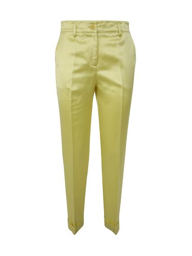 Satin, Viscose And Linen Trousers - Parosh - Modalova