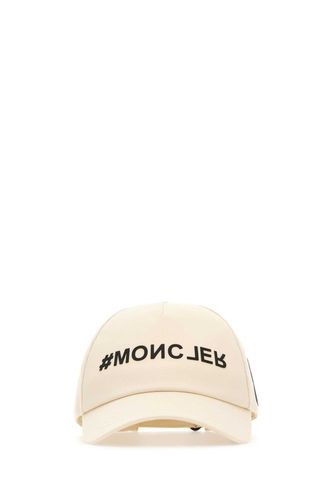 Moncler Sand Cotton Baseball Cap - Moncler - Modalova