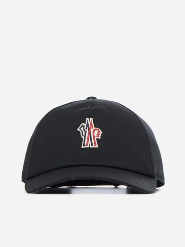 Moncler Logo Cotton Baseball Cap - Moncler - Modalova