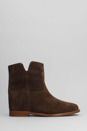 Ankle Boots Inside Wedge In Suede - Via Roma 15 - Modalova