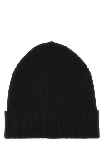 Prada Black Cashmere Beanie Hat - Prada - Modalova
