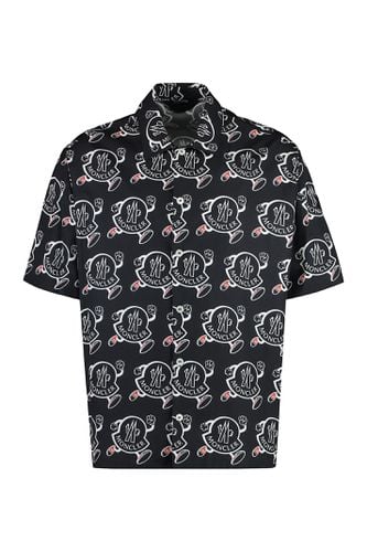 Moncler Printed Cotton Shirt - Moncler - Modalova