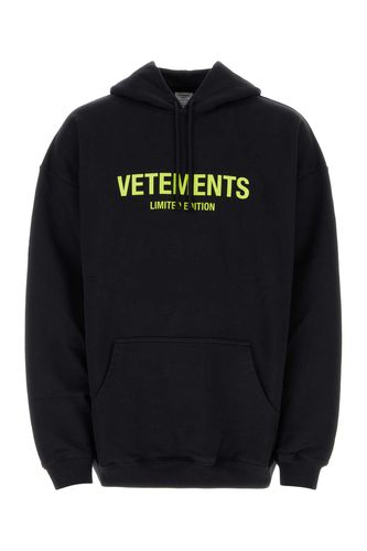 Black Cotton Blend Sweatshirt - VETEMENTS - Modalova