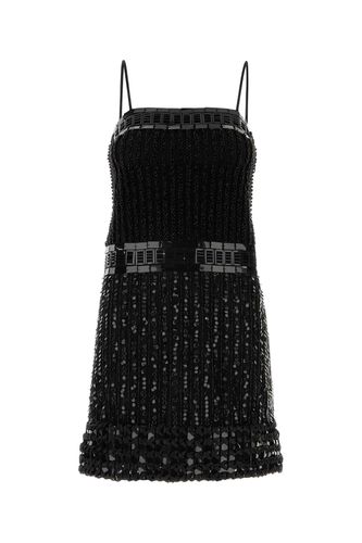 Embellished Nylon Mini Dress - Alberta Ferretti - Modalova