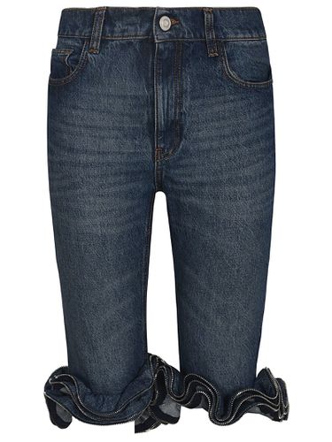 Coperni Ruffle Denim Jeans - Coperni - Modalova