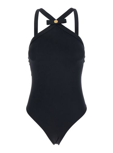 One-piece Swimsuit With Medusa Head Detail In Tech Fabric Woman - Versace - Modalova