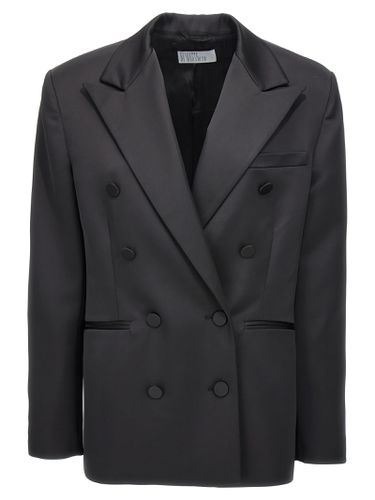 Double-breasted Satin Blazer - Giuseppe di Morabito - Modalova