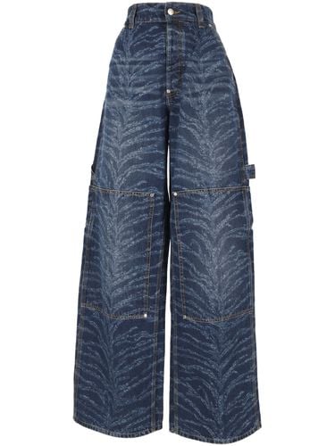 Tiger Printed High-waist Cargo Jeans - Stella McCartney - Modalova