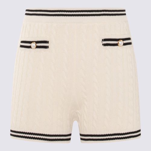 Alessandra Rich White Cotton Shorts - Alessandra Rich - Modalova