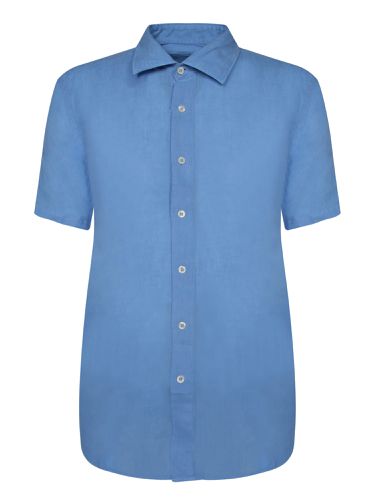 Lino Blue Linen Shirt - 120% Lino - Modalova