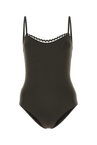 Dark Brown Stretch Nylon Swimsuit - Eres - Modalova