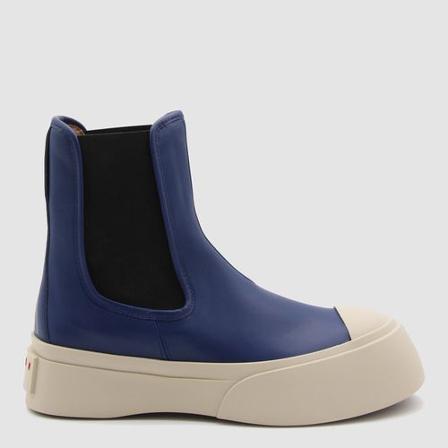 Marni Blue Leather Boots - Marni - Modalova