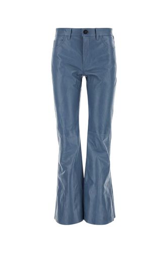 Marni Air Force Blue Leather Pant - Marni - Modalova