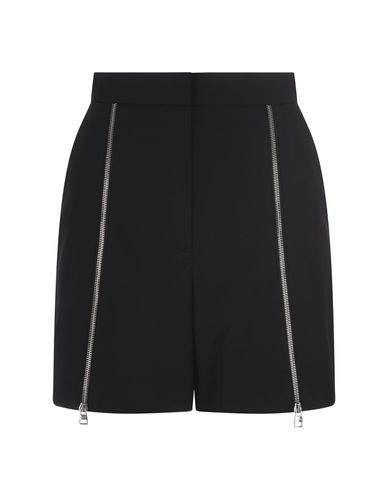 Wool Shorts With Front Zips - Alexander McQueen - Modalova
