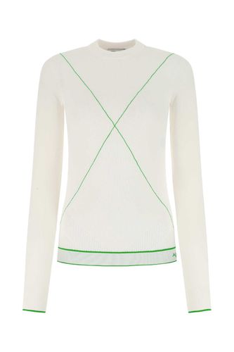 White Viscose Blend Sweater - Bottega Veneta - Modalova