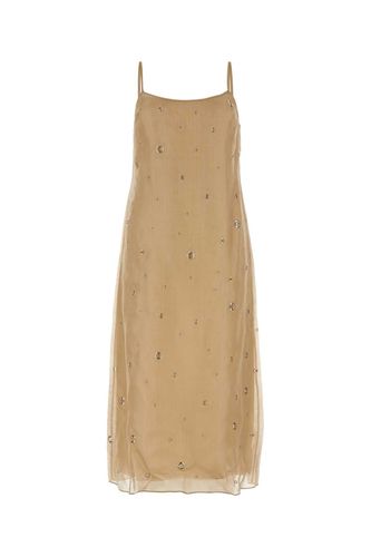 Prada Beige Organza Dress - Prada - Modalova