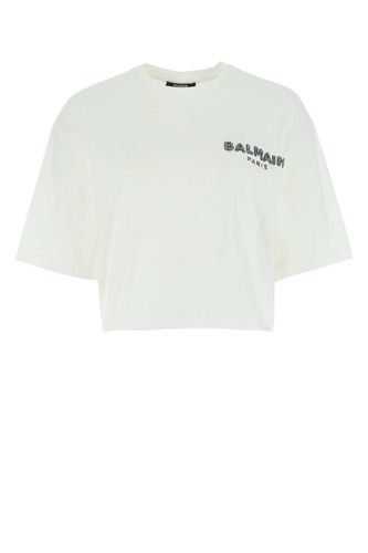 White Cotton Oversize T-shirt - Balmain - Modalova
