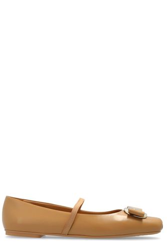 Zina Bow-detailed Ballet Flats - Ferragamo - Modalova