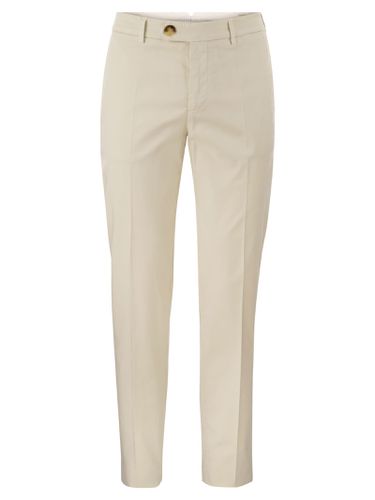 Italian Fit Cotton Gabardine Trousers - Brunello Cucinelli - Modalova