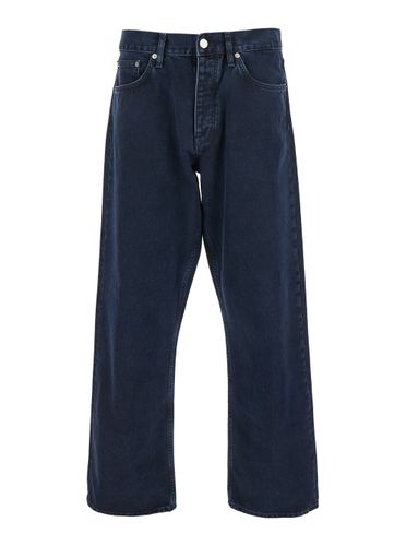 Jeans With Belt Loops And Logo Patch On The Rear In Denim Man - Sunflower - Modalova