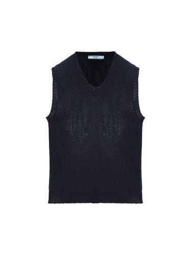 Prada V-neck Knitted Vest - Prada - Modalova