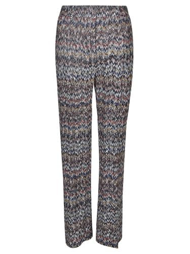 Zig-zag Patterned Crop Trousers - Missoni - Modalova