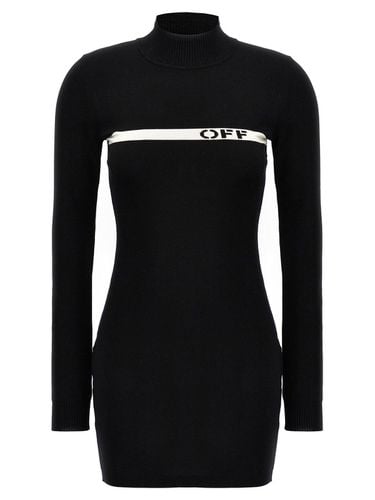 Off-White logo Stripe Mini Dress - Off-White - Modalova