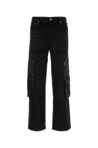 REPRESENT Black Denim Cargo Jeans - REPRESENT - Modalova