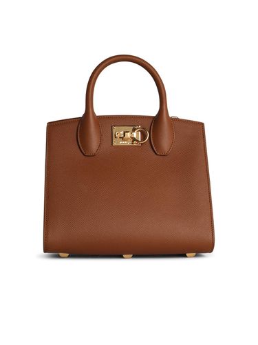 Box Mini Bag In Brown - Ferragamo - Modalova