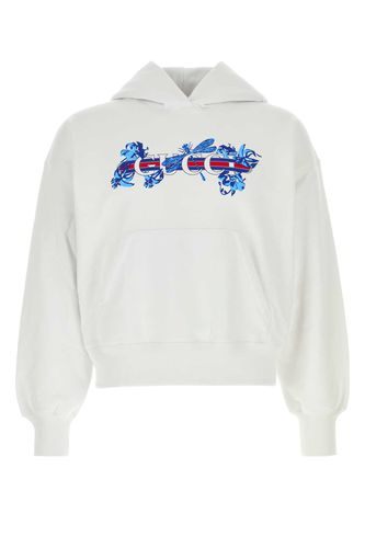 Gucci White Cottons Sweatshirt - Gucci - Modalova