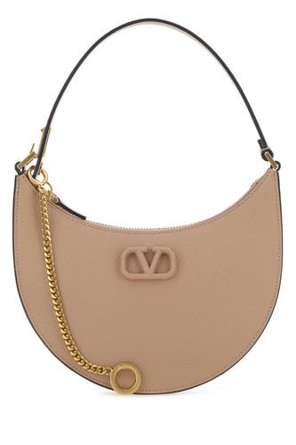 Powder Pink Leather Mini Vlogo Shoulder Bag - Valentino Garavani - Modalova