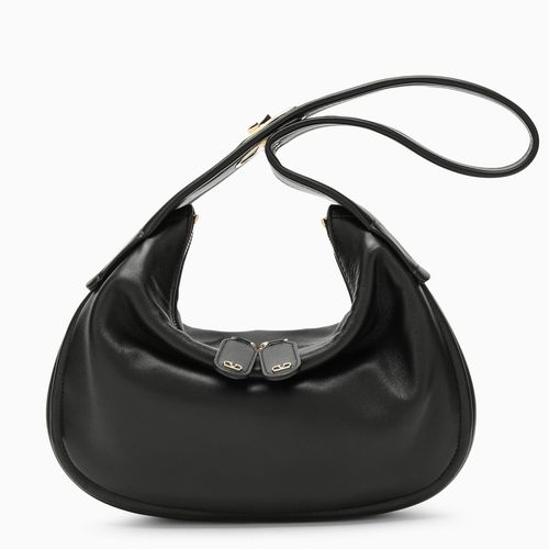 Small Go-hobo Bag In Black Leather - Valentino Garavani - Modalova