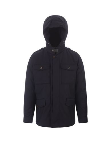 Moorer Blue Isac Safari Jacket - Moorer - Modalova